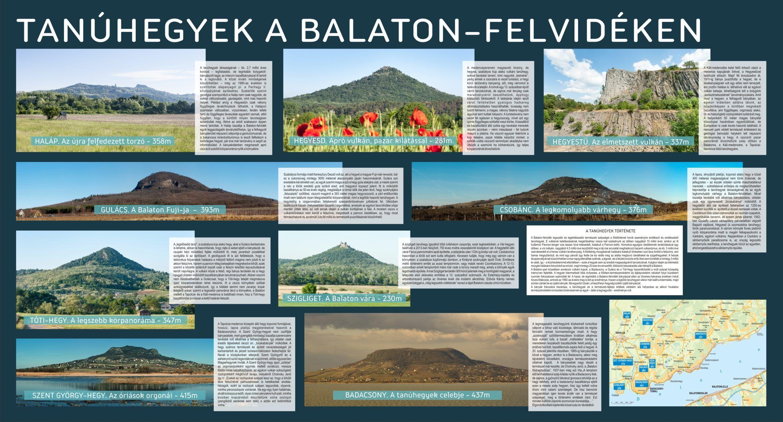 Üdvözöljük a Balaton északi partján található tanúhegyek projektjének honlapján!